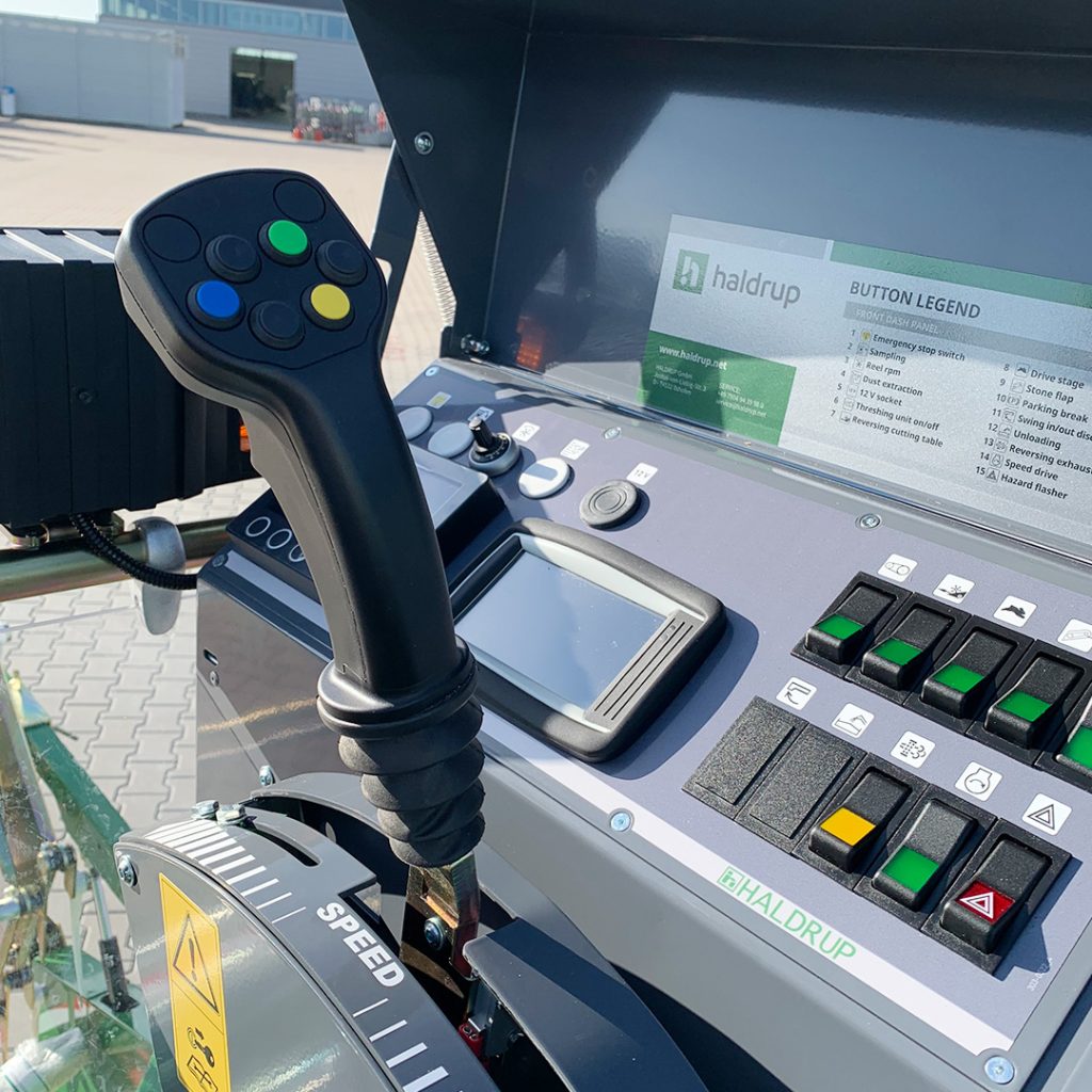 HALDRUP C-50 Dreschsystem und Probenabsackung