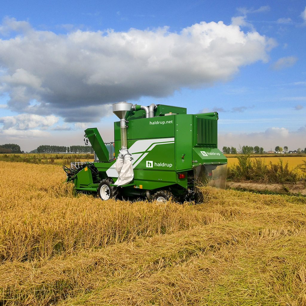HALDRUP C-50 Dreschsystem und Probenabsackung